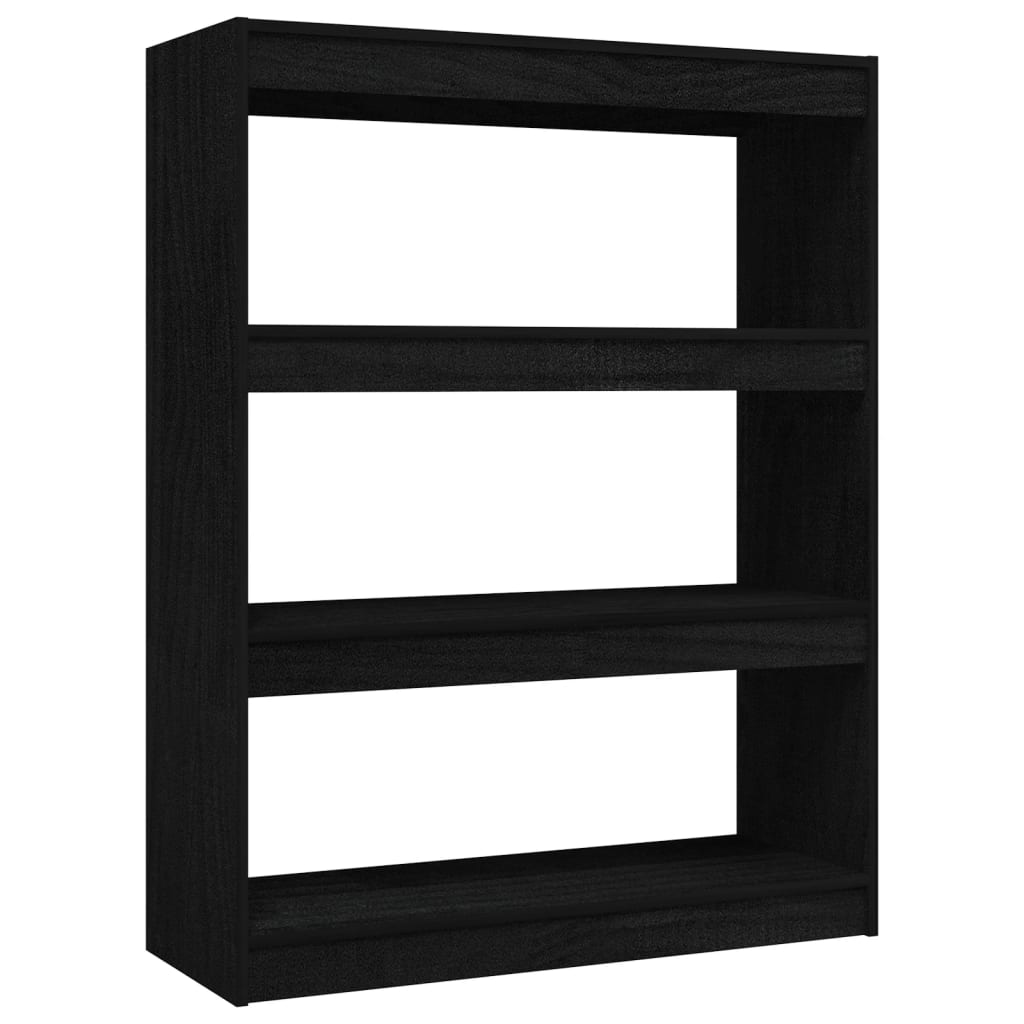8720286609170_a_en_hd_1 vidaXL Book Cabinet/Room Divider Black 100x30x103 cm Solid Pinewood - Image 2