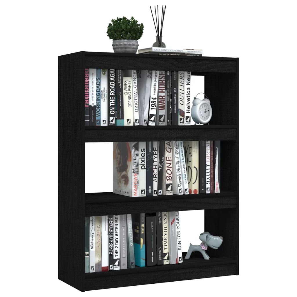 8720286609170_g_en_hd_2 vidaXL Book Cabinet/Room Divider Black 100x30x103 cm Solid Pinewood - Image 5