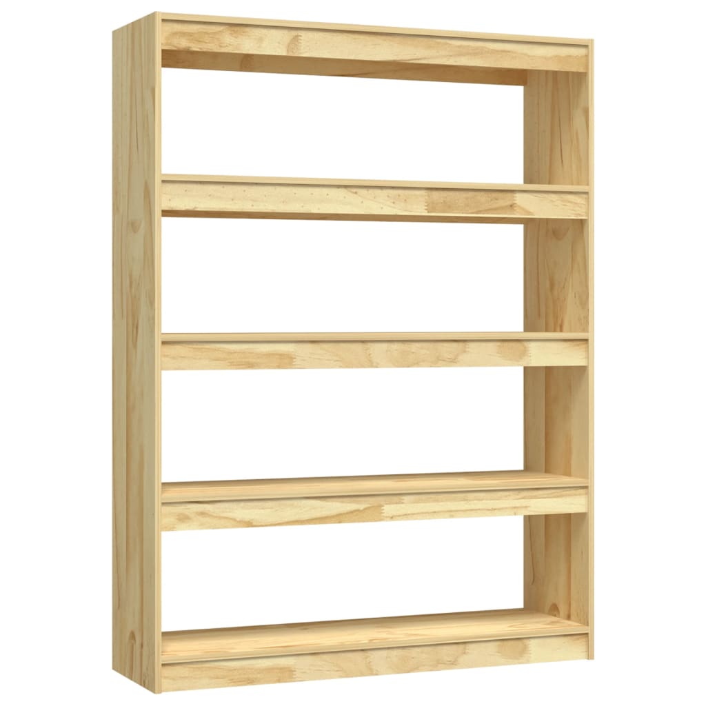 8720286609187_a_en_hd_1 vidaXL Book Cabinet/Room Divider 100x30x135.5 cm Solid Pinewood - Image 2