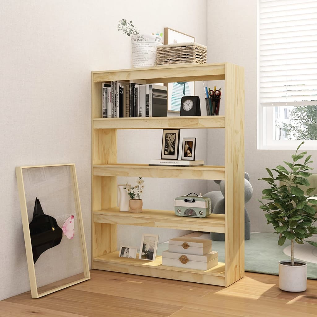 8720286609187_g_en_hd_1 vidaXL Book Cabinet/Room Divider 100x30x135.5 cm Solid Pinewood - Image 4