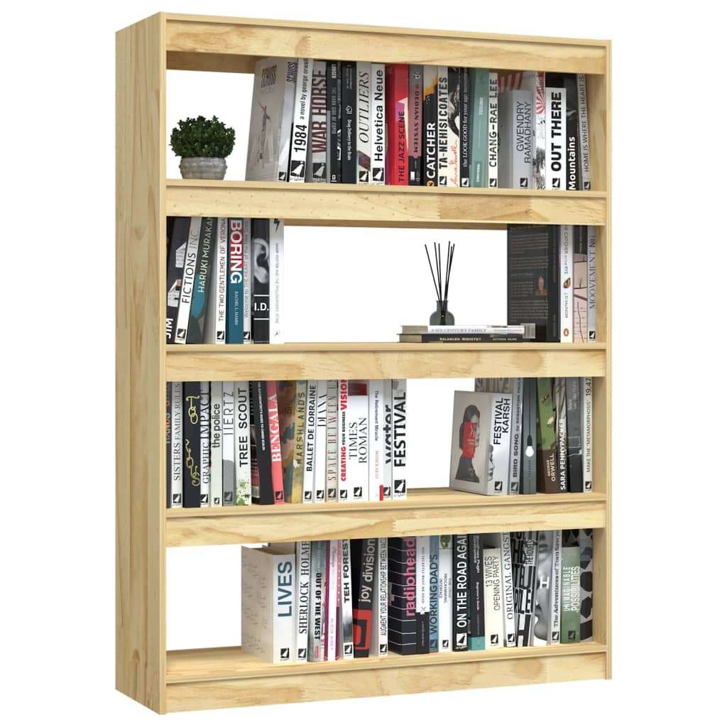 8720286609187_g_en_hd_2 vidaXL Book Cabinet/Room Divider 100x30x135.5 cm Solid Pinewood - Image 5