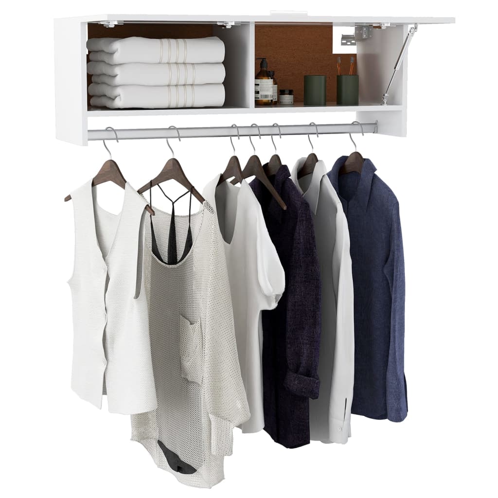 8720286609330_g_en_hd_5 vidaXL Wardrobe White 100x32.5x35 cm Engineered Wood - Image 7