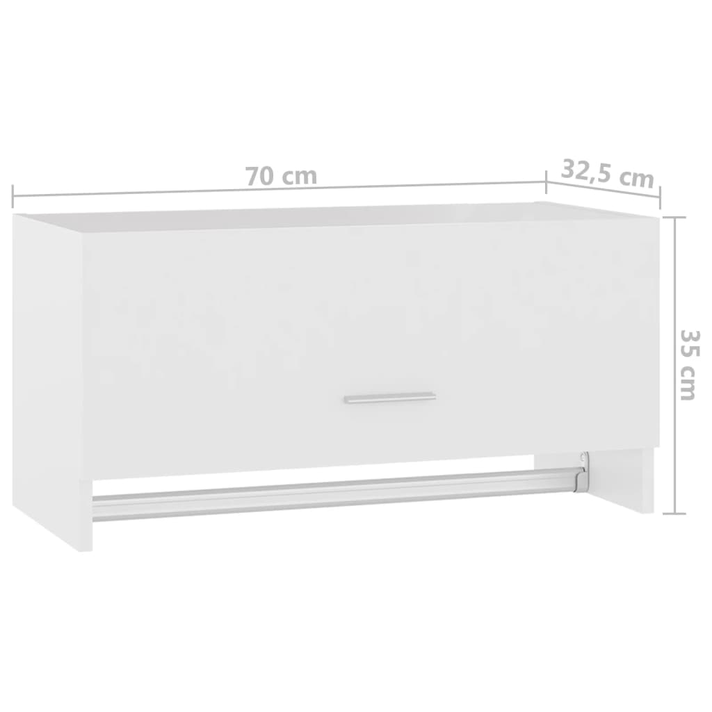 8720286609422_g_en_hd_7 vidaXL Wardrobe White 70x32.5x35 cm Engineered Wood - Image 10