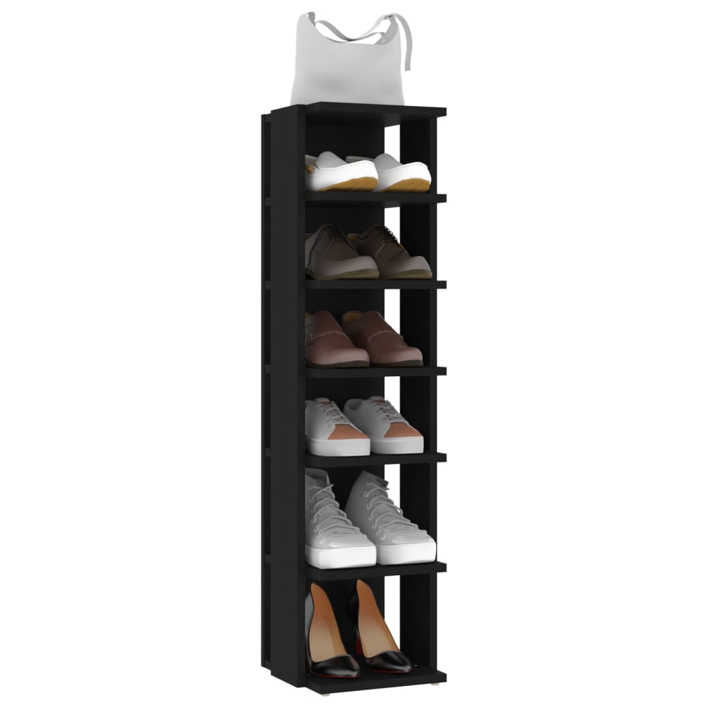 8720286610268_g_en_hd_5 vidaXL Shoe Cabinets 2 pcs Black 27.5x27x102 cm - Image 8