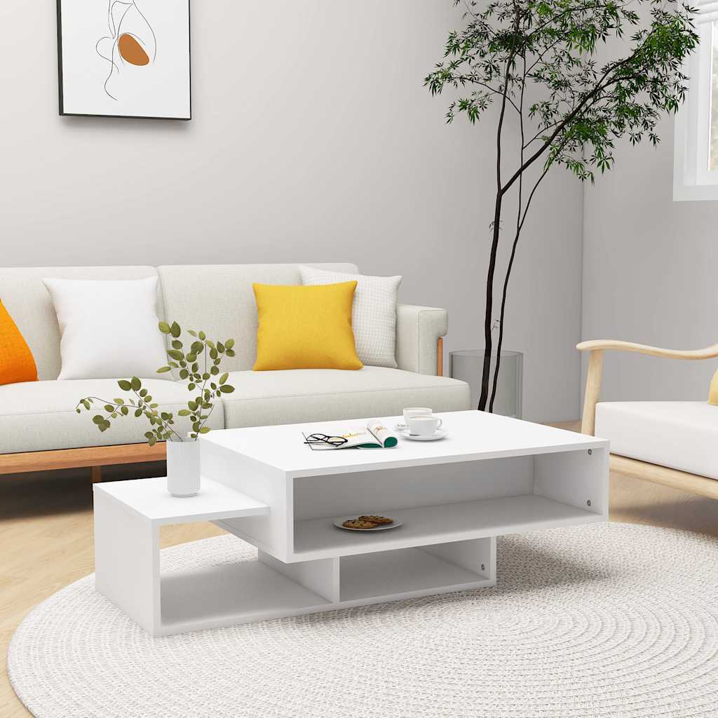 vidaXL Coffee Table White 105x55x32 cm Engineered Wood