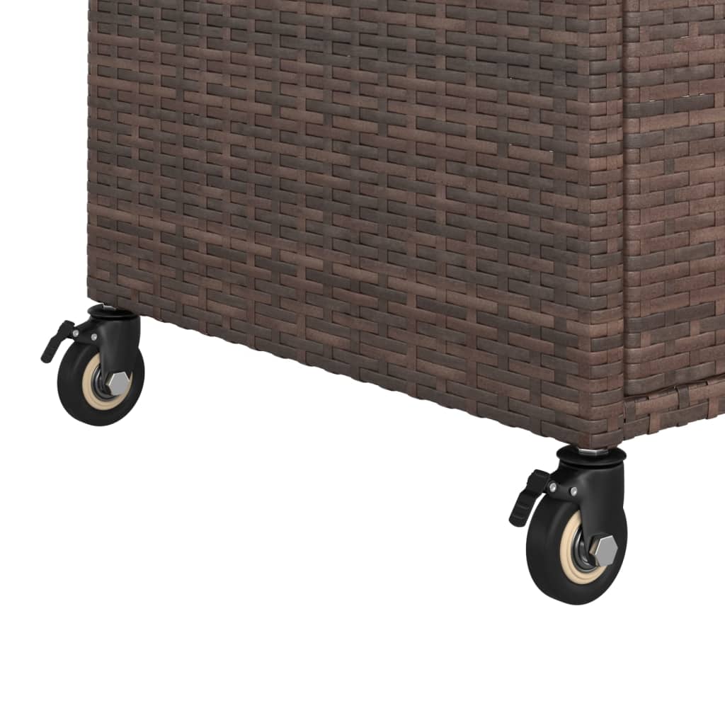 8720286638224_g_en_hd_4 vidaXL Bar Cart with Drawer Brown 100x45x97 cm Poly Rattan - Image 6