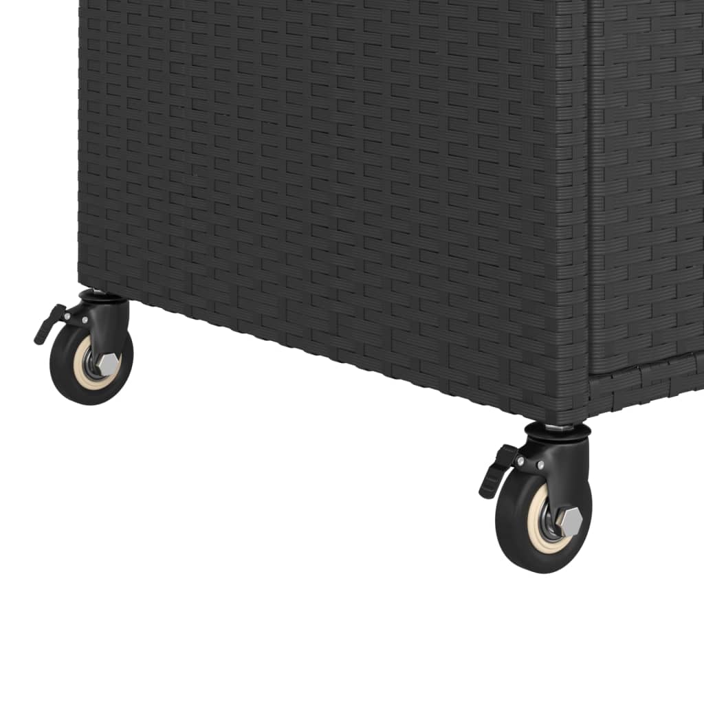 8720286638231_g_en_hd_4 vidaXL Bar Cart with Drawer Black 100x45x97 cm Poly Rattan - Image 6
