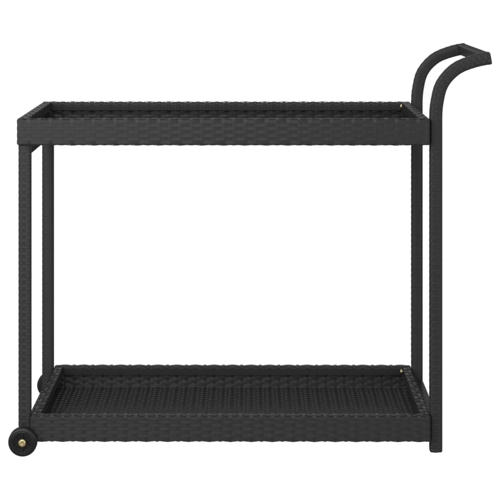 8720286638262_g_en_hd_1 vidaXL Bar Cart Black 100x45x83 cm Poly Rattan - Image 3