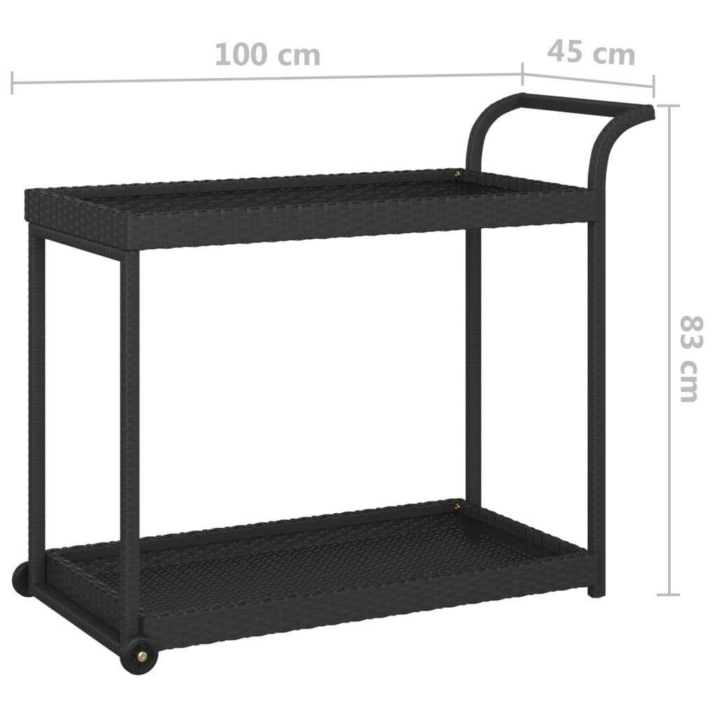 8720286638262_g_en_hd_4 vidaXL Bar Cart Black 100x45x83 cm Poly Rattan - Image 6