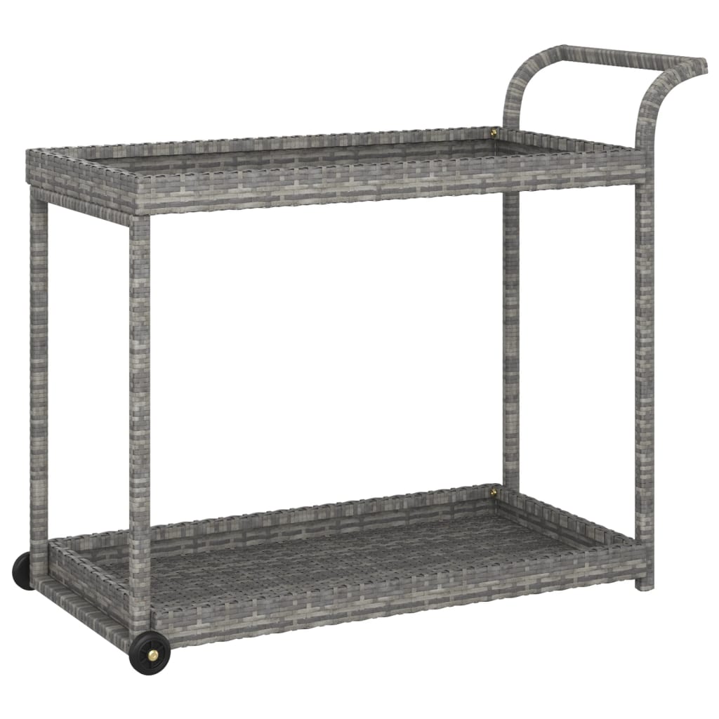 8720286638279_a_en_hd_1 vidaXL Bar Cart Grey 100x45x83 cm Poly Rattan - Image 2