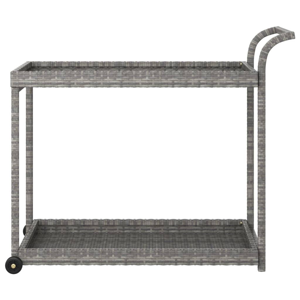 8720286638279_g_en_hd_1 vidaXL Bar Cart Grey 100x45x83 cm Poly Rattan - Image 3