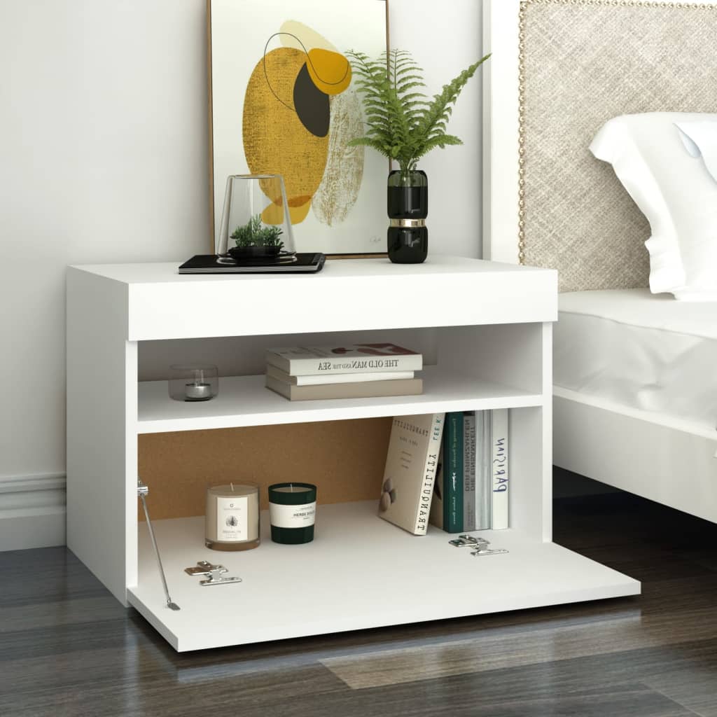 8720286640579_g_en_hd_4 vidaXL Bedside Cabinet & LED Lights 2 pcs White 60x35x40 cm Engineered Wood - Image 7