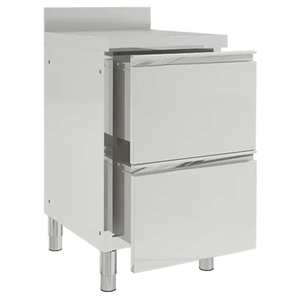 8720286642108_g_en_hd_2 vidaXL Commercial Kitchen Cabinets 2 pcs 50x60x96 cm Stainless Steel - Image 3