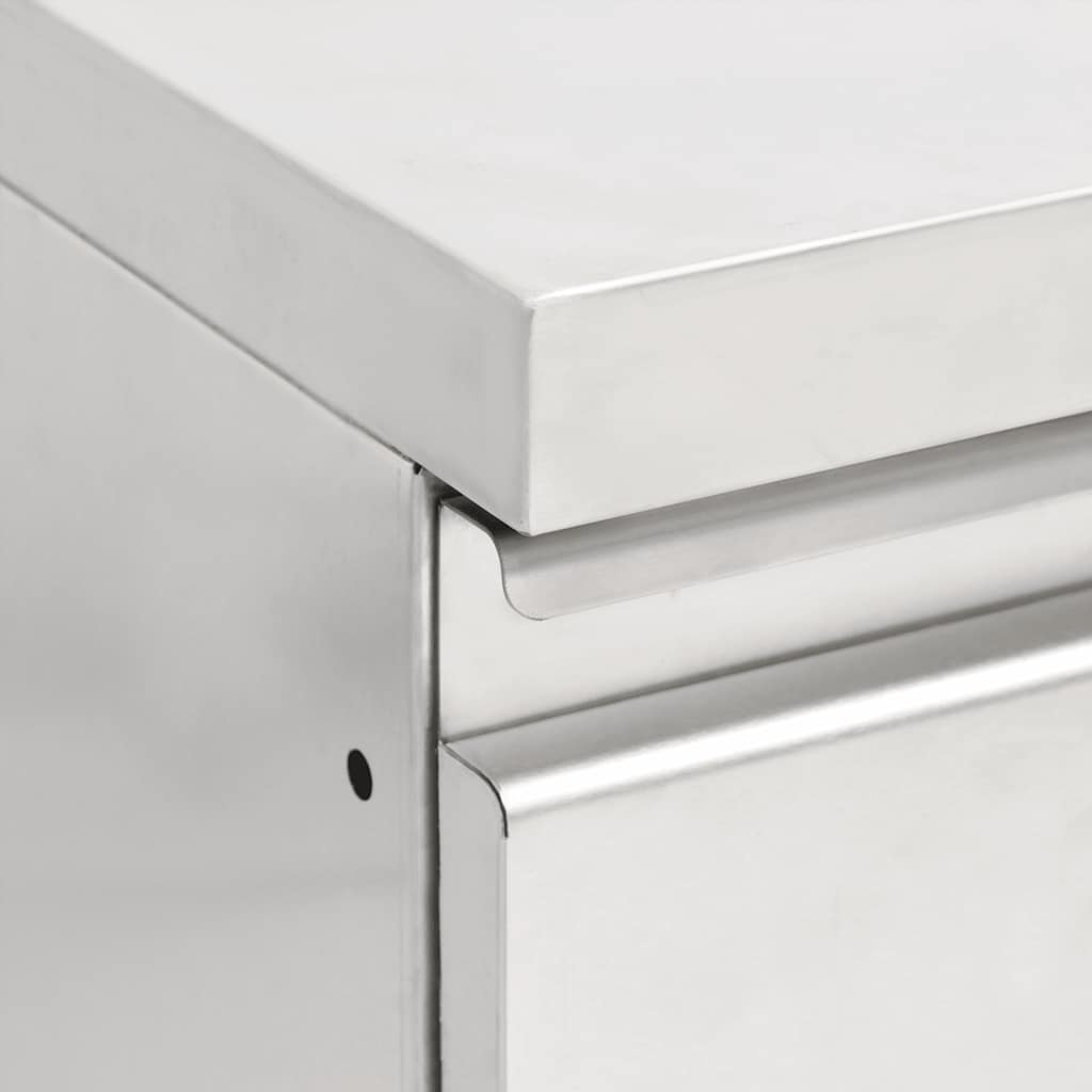 8720286642108_g_en_hd_3 vidaXL Commercial Kitchen Cabinets 2 pcs 50x60x96 cm Stainless Steel - Image 4
