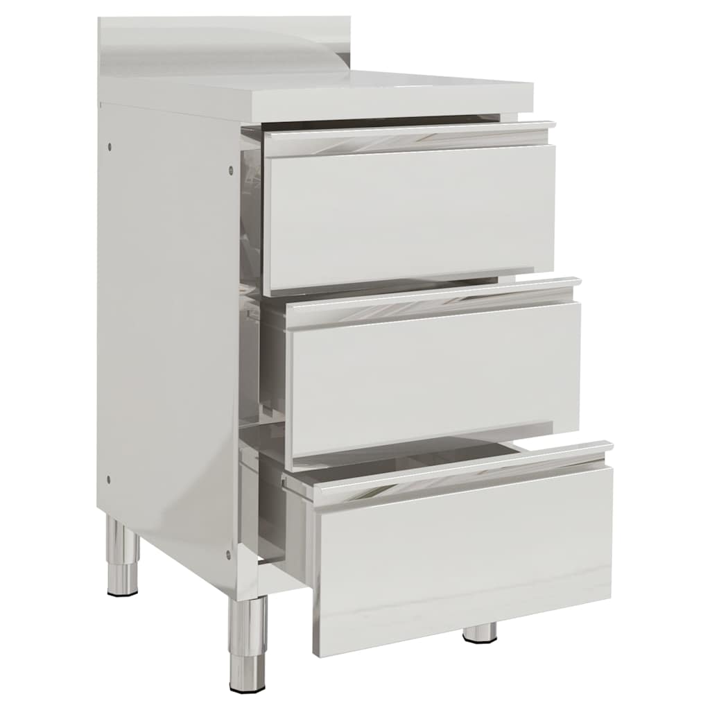 8720286642108_g_en_hd_5 vidaXL Commercial Kitchen Cabinets 2 pcs 50x60x96 cm Stainless Steel - Image 6