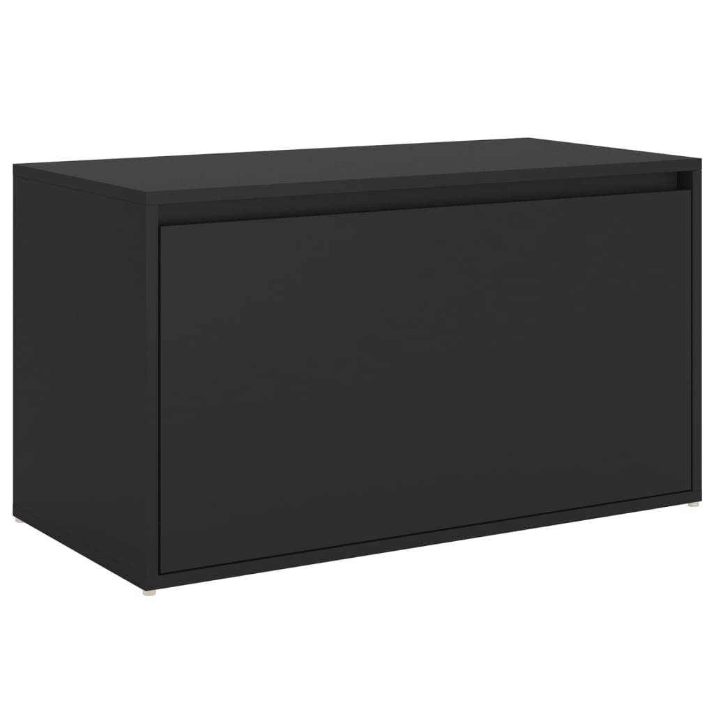 8720286642641_a_en_hd_1 vidaXL Hall Bench 80x40x45 cm Black Engineered Wood - Image 2
