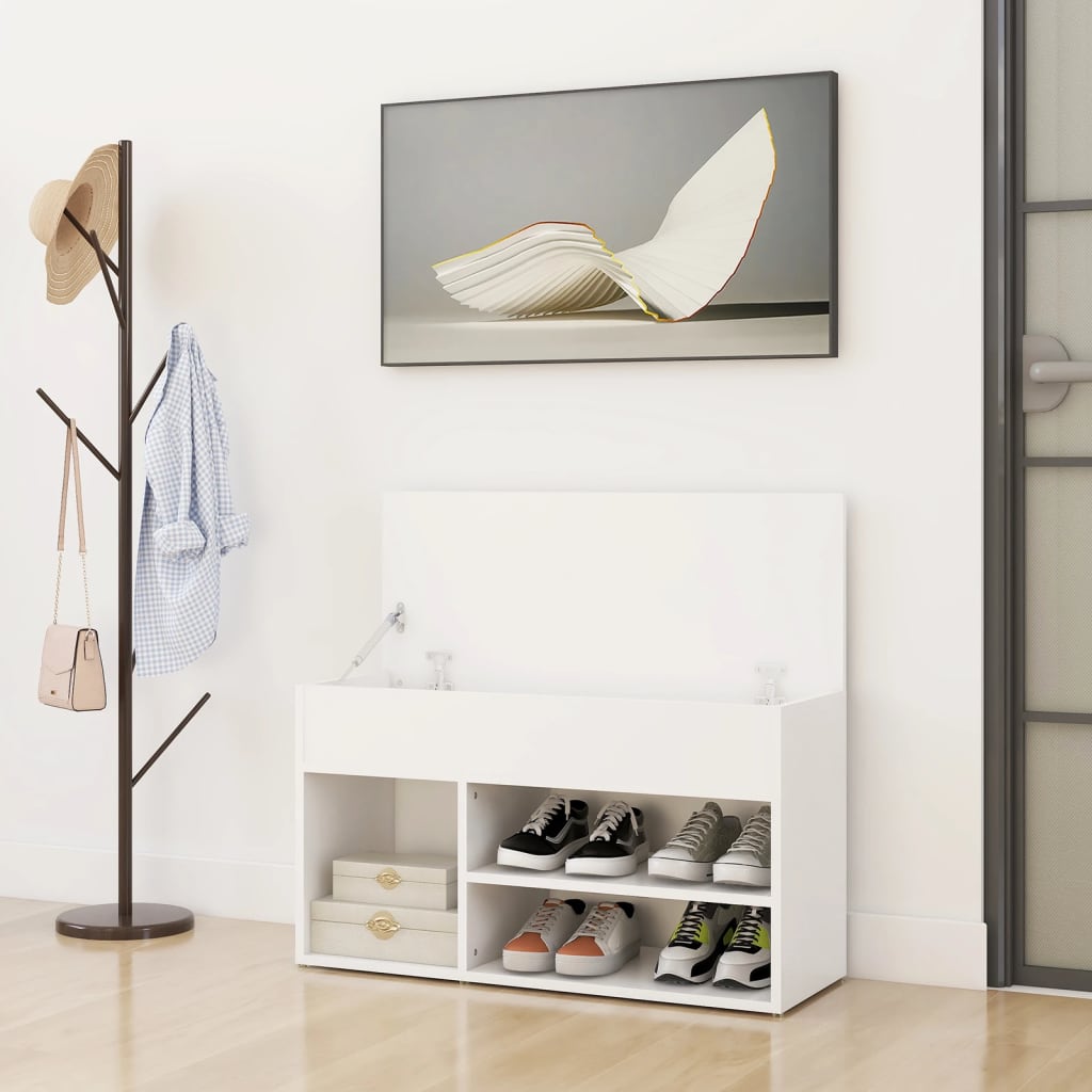 8720286643440_g_en_hd_1 vidaXL Shoe Bench White 80x30x45 cm Engineered Wood - Image 3