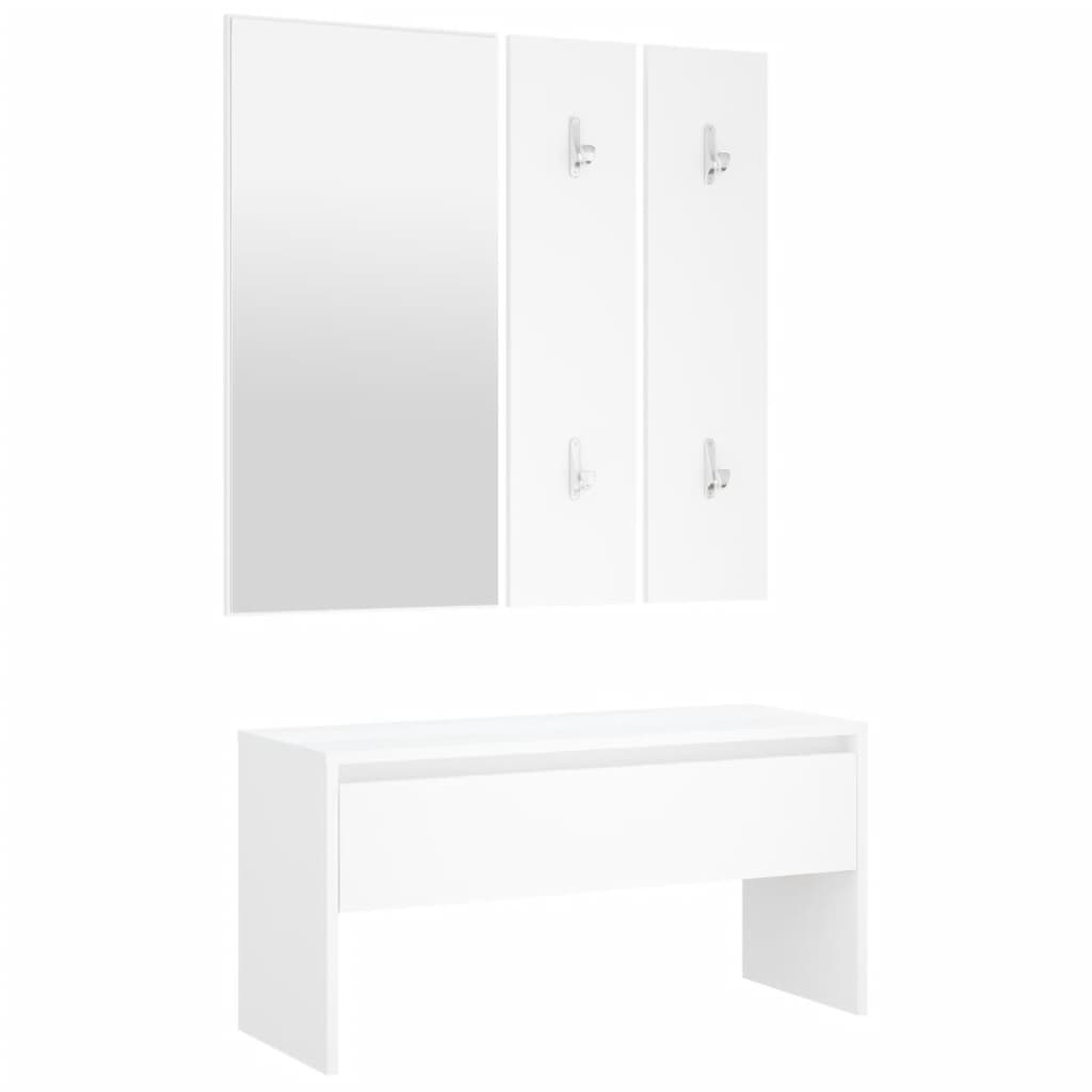 8720286643808_a_en_hd_1 vidaXL Hallway Furniture Set White Engineered Wood - Image 2
