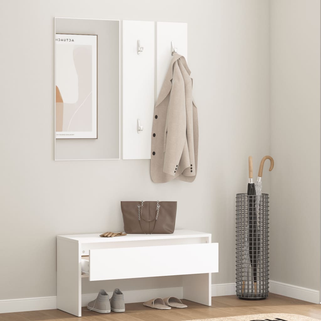8720286643808_g_en_hd_1 vidaXL Hallway Furniture Set White Engineered Wood - Image 3