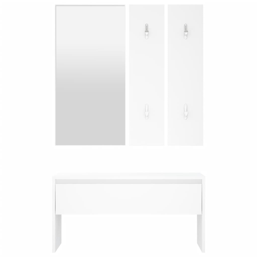 8720286643808_g_en_hd_4 vidaXL Hallway Furniture Set White Engineered Wood - Image 6