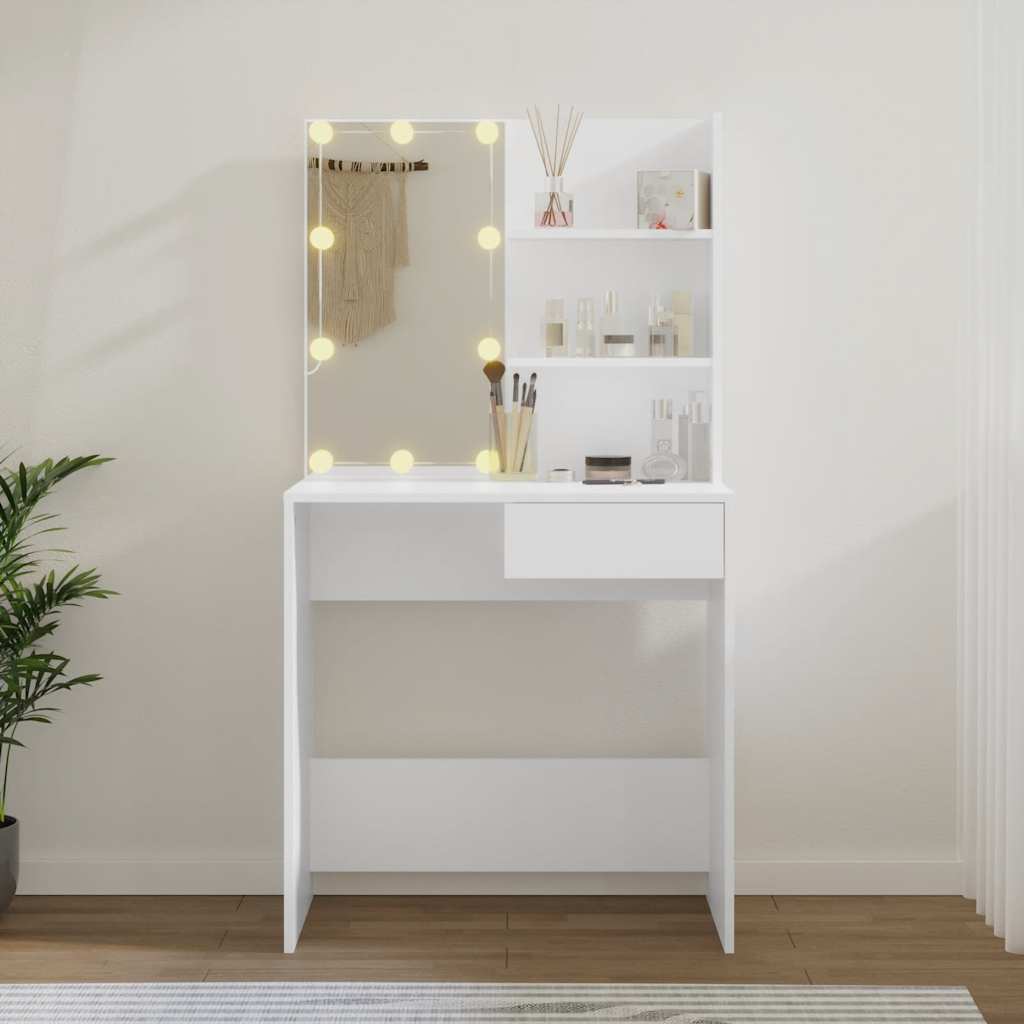 8720286643983_g_en_hd_2 vidaXL Dressing Table with LED White 74.5x40x141 cm - Image 5