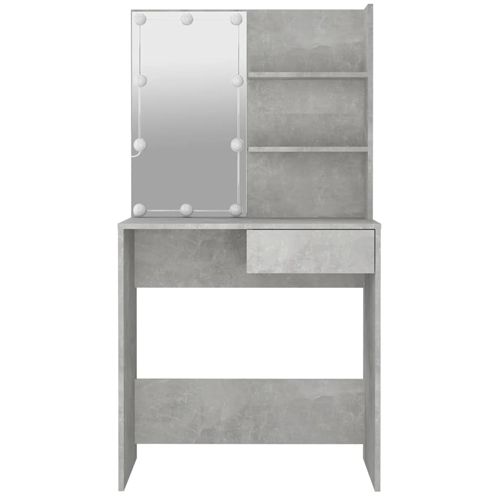 8720286644027_g_en_hd_6 vidaXL Dressing Table with LED Concrete Grey 74.5x40x141 cm - Image 9