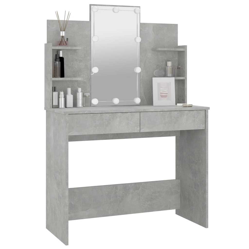 8720286644201_g_en_hd_10 vidaXL Dressing Table with LED Concrete Grey 96x40x142 cm - Image 13