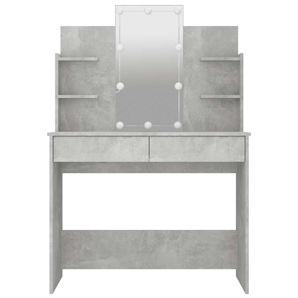 8720286644201_g_en_hd_3 vidaXL Dressing Table with LED Concrete Grey 96x40x142 cm - Image 6
