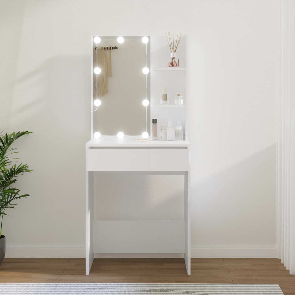 8720286644256_m_en_hd_1 vidaXL Dressing Table with LED White 60x40x140 cm - Image 1
