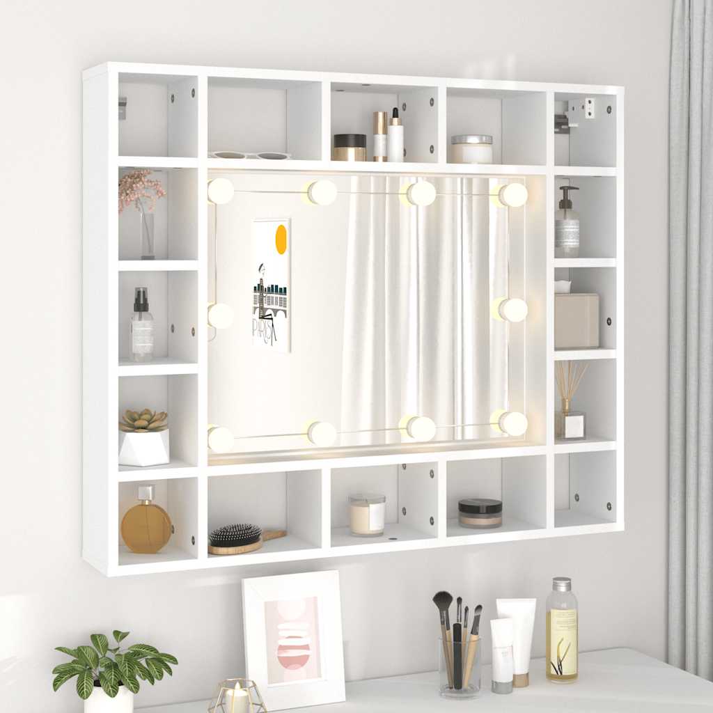 8720286644614_g_en_hd_2 vidaXL Mirror Cabinet with LED White 91x15x76.5 cm - Image 4