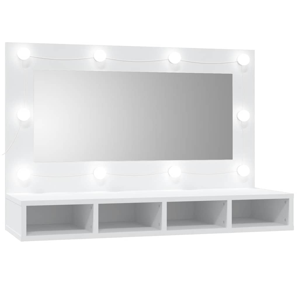 8720286644881_a_en_hd_1 vidaXL Mirror Cabinet with LED White 90x31.5x62 cm - Image 2