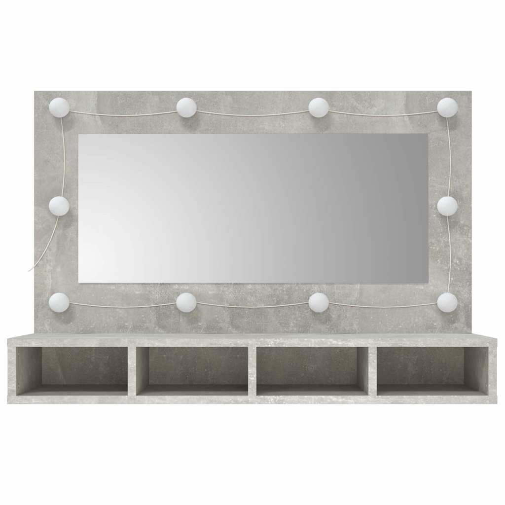 8720286644928_g_en_hd_3 vidaXL Mirror Cabinet with LED Concrete Grey 90x31.5x62 cm - Image 4