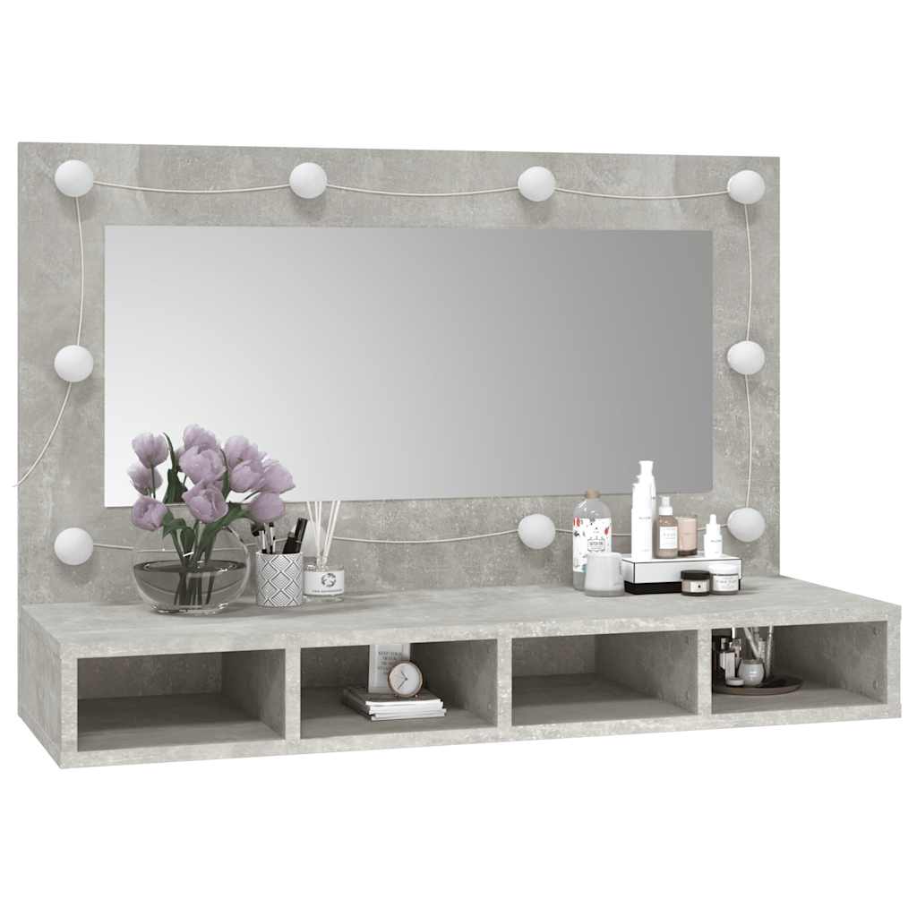 8720286644928_g_en_hd_9 vidaXL Mirror Cabinet with LED Concrete Grey 90x31.5x62 cm - Image 10