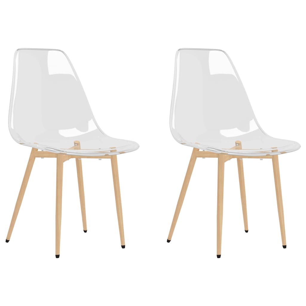 8720286645253_a_en_hd_1 vidaXL Dining Chairs 2 pcs Transparent PET - Image 2