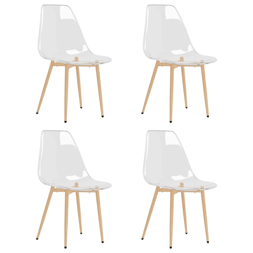 8720286645260_a_en_hd_1 vidaXL Dining Chairs 4 pcs Transparent PET - Image 2
