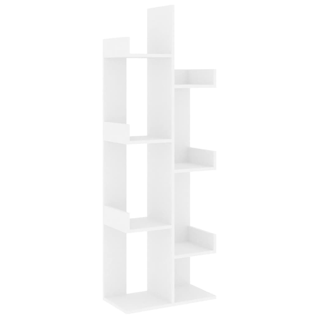 8720286645895_a_en_hd_1 vidaXL Book Cabinet White 48x25.5x140 cm Engineered Wood - Image 2