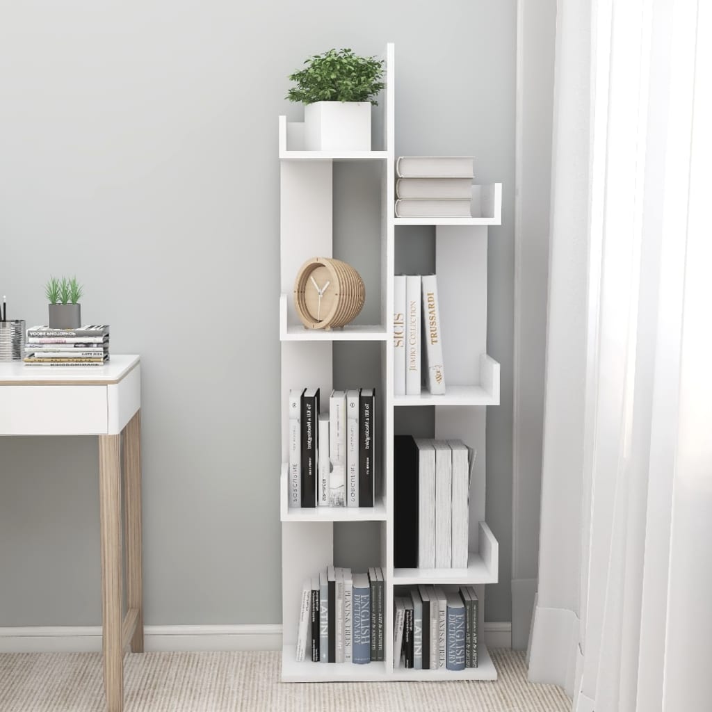 8720286645895_g_en_hd_1 vidaXL Book Cabinet White 48x25.5x140 cm Engineered Wood - Image 4