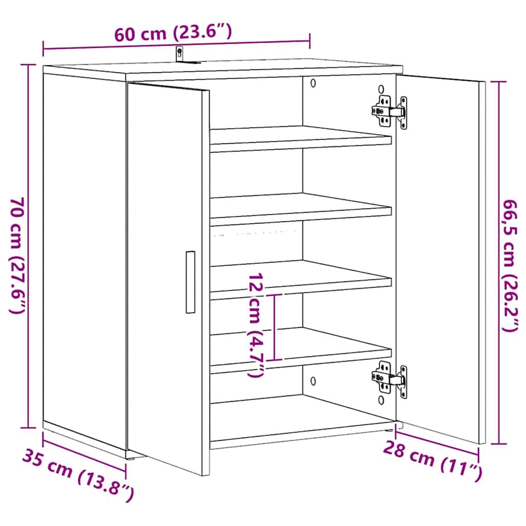 8720286645987_g_en_hd_11 vidaXL Shoe Cabinet White 60x35x70 cm Engineered Wood - Image 15