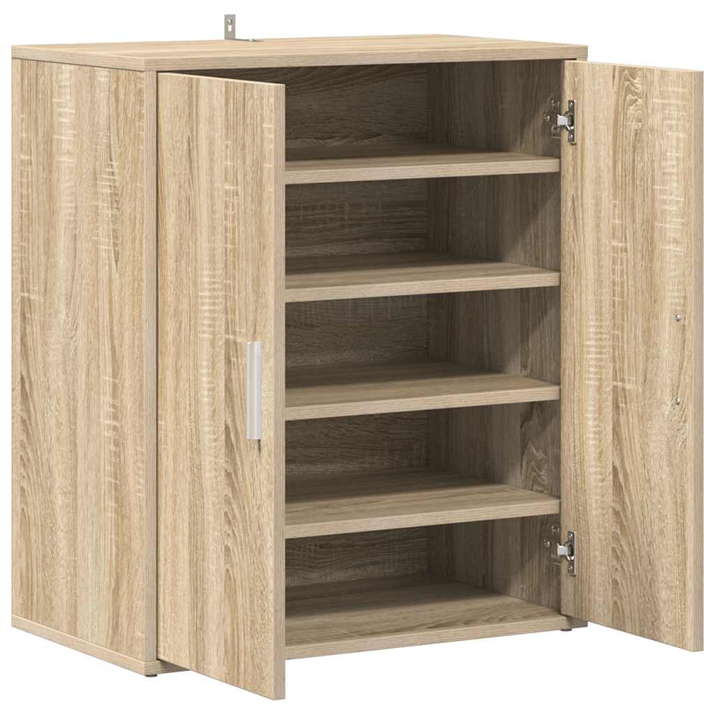 8720286646014_g_en_hd_4 vidaXL Shoe Cabinet Sonoma Oak 60x35x70 cm Engineered Wood - Image 7