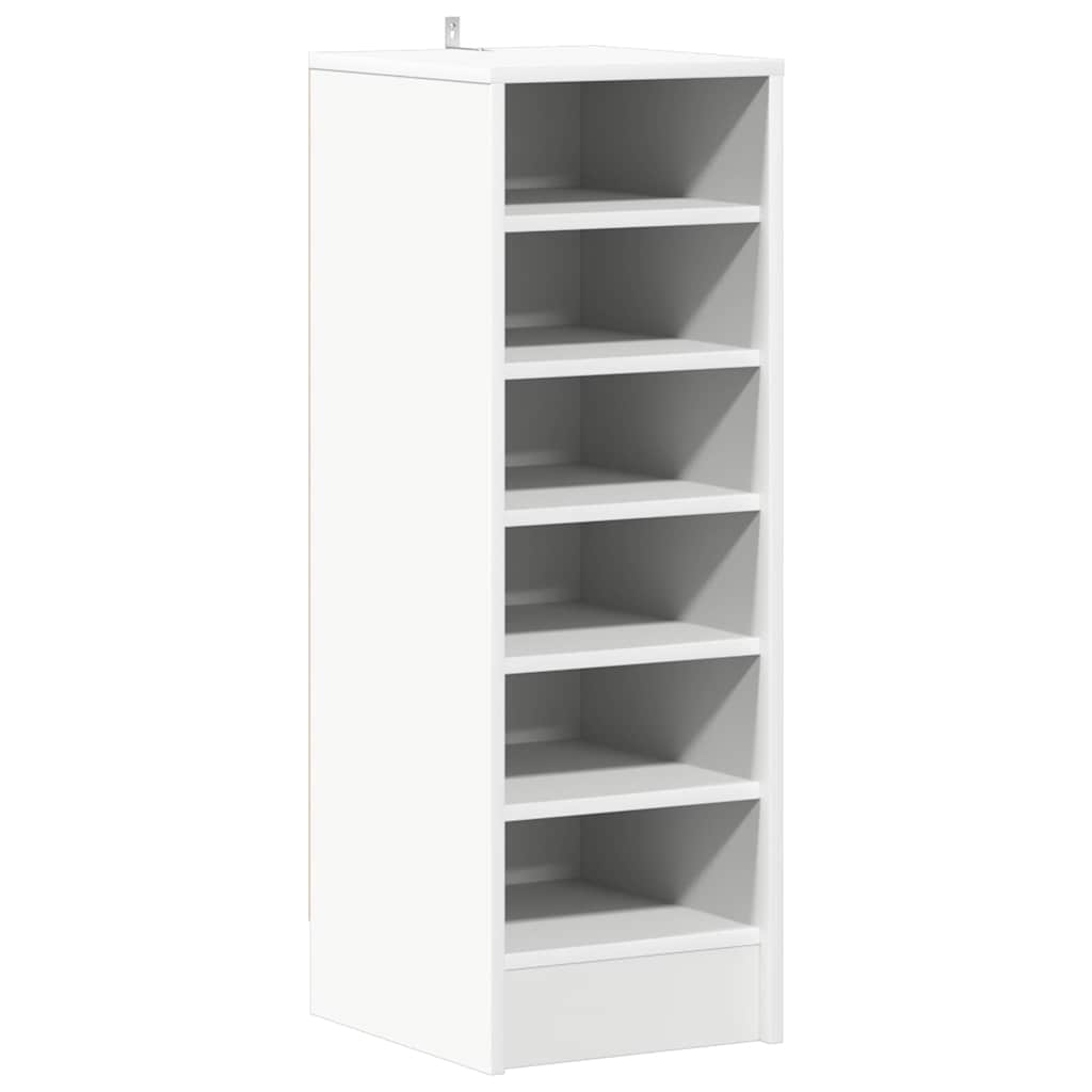 8720286646793_a_en_hd_1 vidaXL Shoe Cabinet White 31.5x35x90 cm Engineered Wood - Image 2