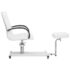 vidaXL Massage Chair with Footrest White 127x60x98 cm Faux Leather - Image 3
