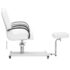 vidaXL Massage Chair with Footrest White 127x60x98 cm Faux Leather - Image 4