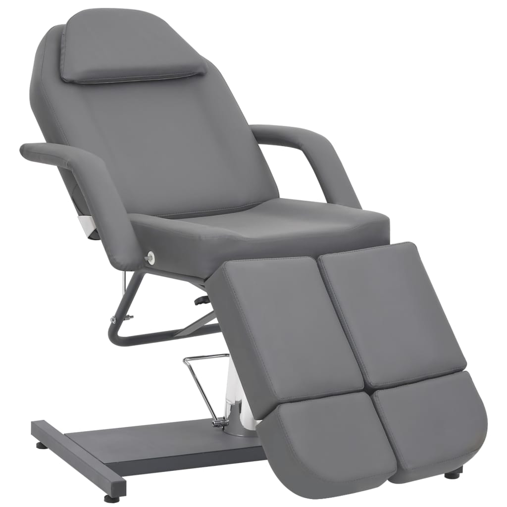 8720286646915_a_en_hd_1 vidaXL Beauty Treatment Chair Faux Leather Grey 180x62x78 cm - Image 1
