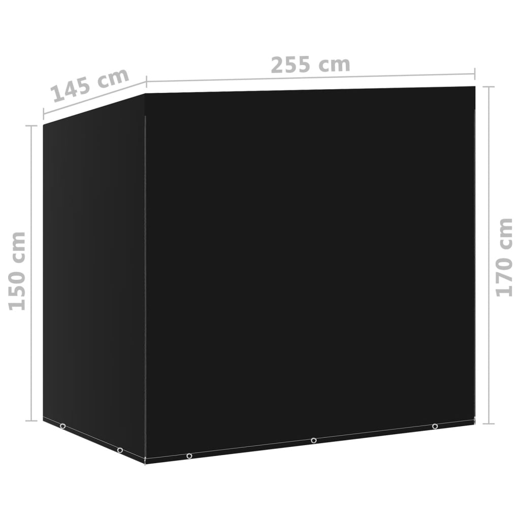 8720286648681_g_en_hd_9 vidaXL Swing Bench Covers 2 pcs 10 Eyelets 2 Zippers 255x145x170 cm - Image 10