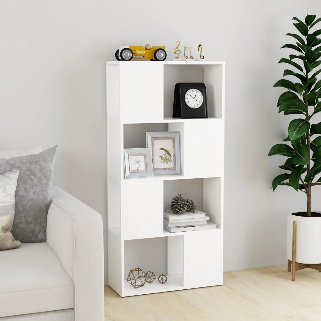 8720286650363_g_en_hd_1 vidaXL Book Cabinet Room Divider White 60x24x124.5 cm Engineered Wood - Image 4