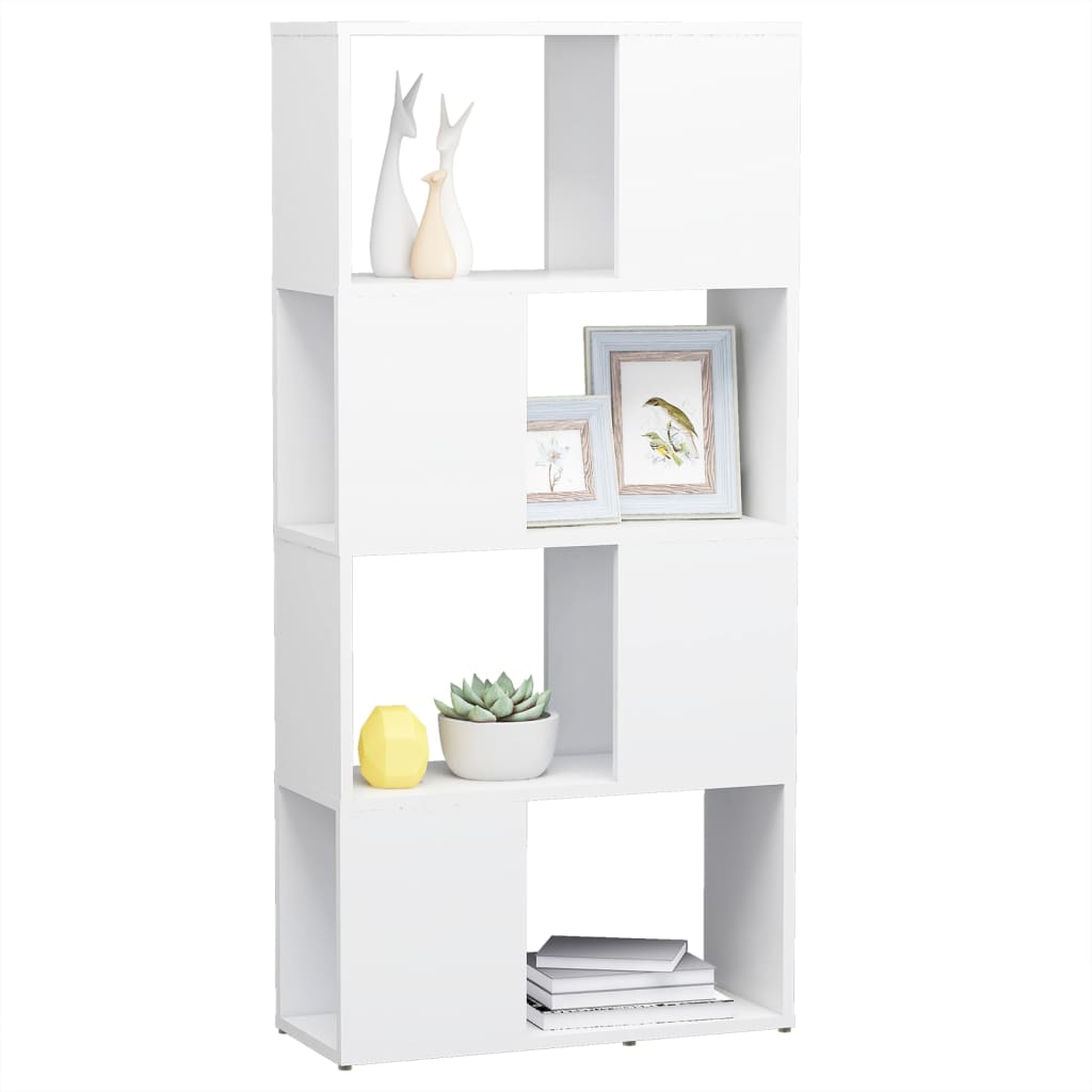 8720286650363_g_en_hd_2 vidaXL Book Cabinet Room Divider White 60x24x124.5 cm Engineered Wood - Image 5