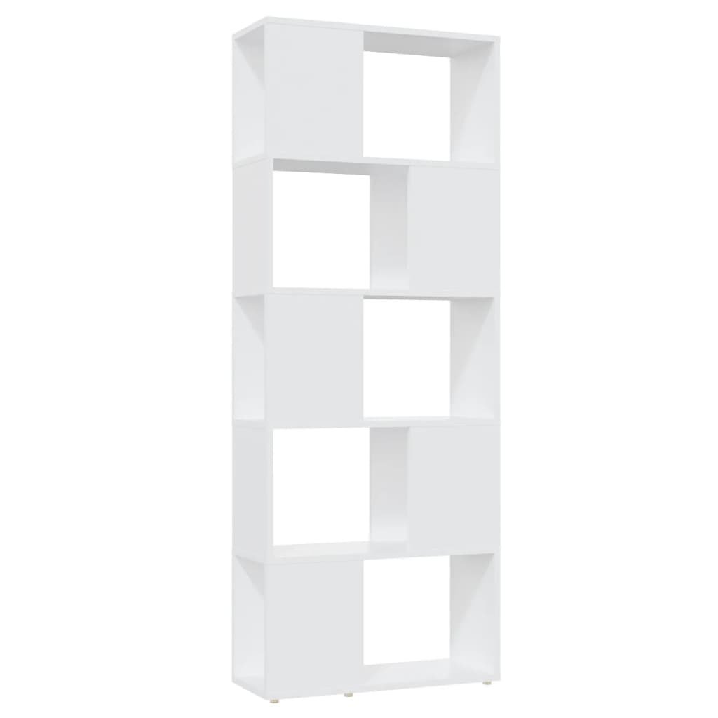 8720286650455_a_en_hd_1 vidaXL Book Cabinet Room Divider White 60x24x155 cm Engineered Wood - Image 2