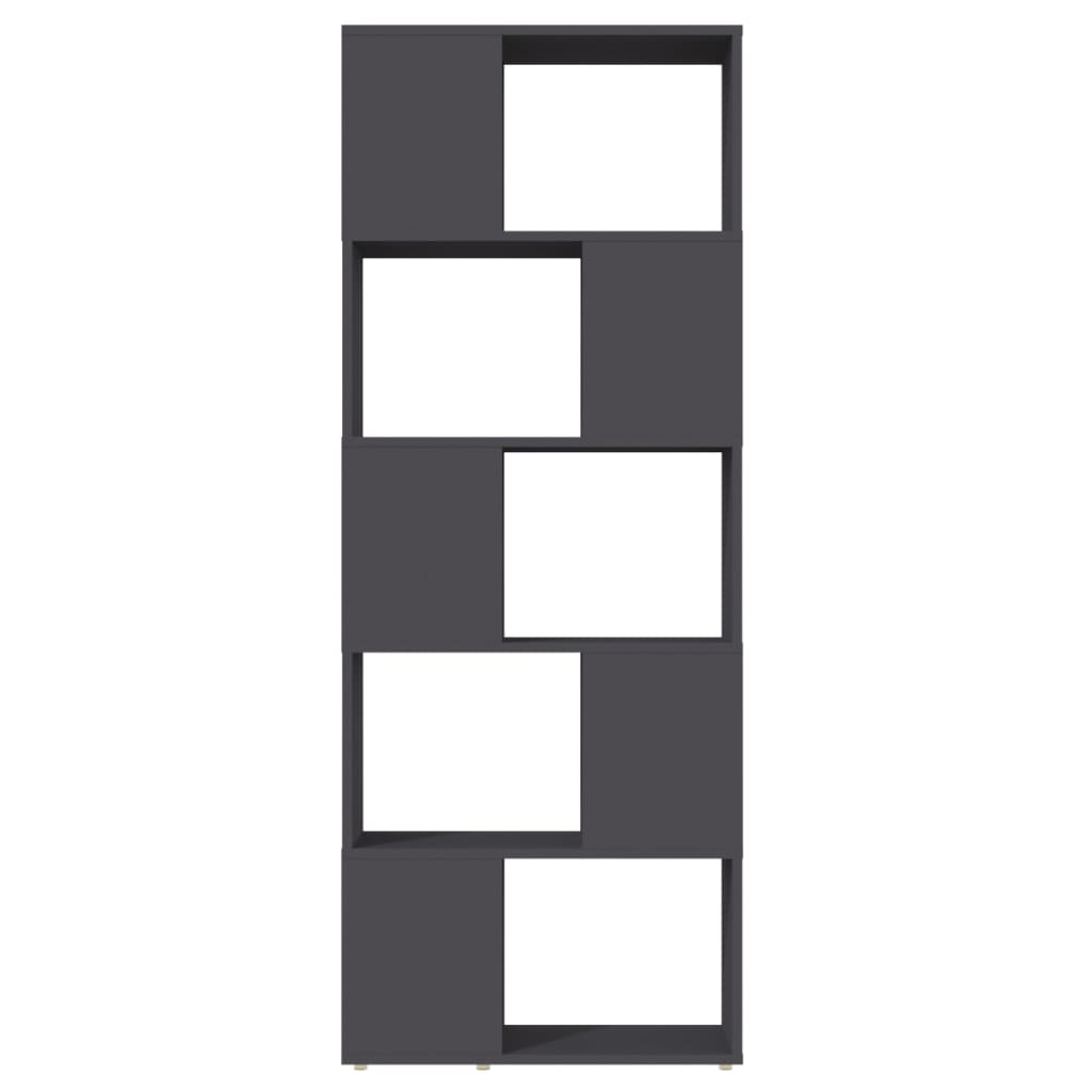 8720286650479_g_en_hd_3 vidaXL Book Cabinet Room Divider Grey 60x24x155 cm Engineered Wood - Image 6
