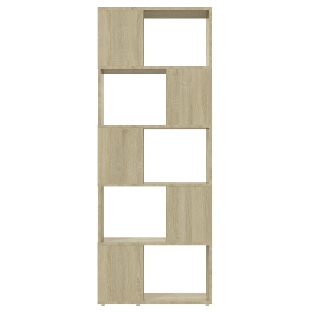 8720286650486_g_en_hd_3 vidaXL Book Cabinet Room Divider Sonoma Oak 60x24x155 cm - Image 6