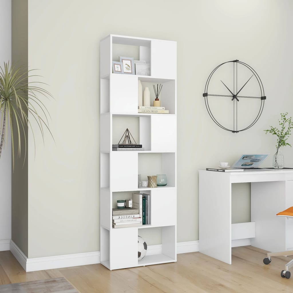 8720286650547_g_en_hd_1 vidaXL Book Cabinet Room Divider White 60x24x186 cm - Image 4
